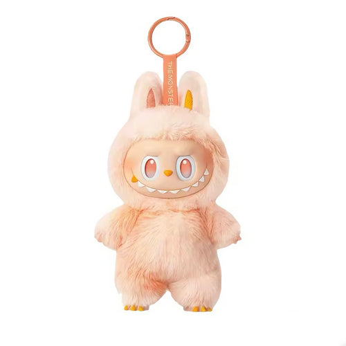Cream Labubu Monster Keychain – Blind Box Collectible Mini Figure 🔑🎁 Kawaii Vinyl Toy Charm